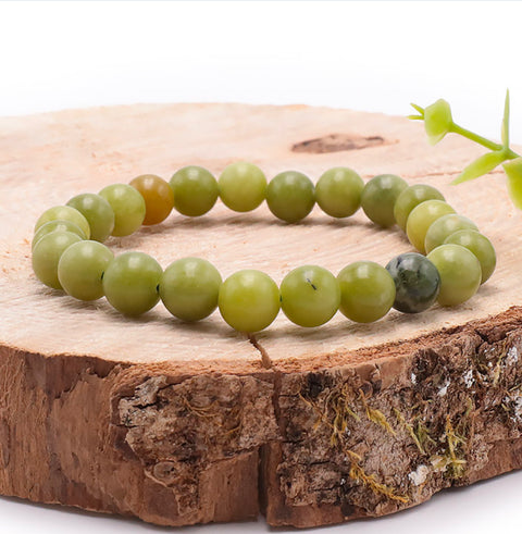 Bracelet en pierre Jade néphrite 8 mm