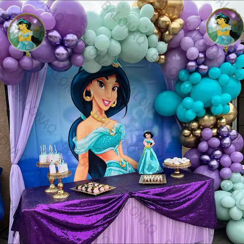 Kit ballons Princesse Jasmine /Aladin ,110pcs