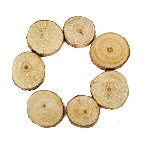 rondelle de bois , décoration de table naturelle