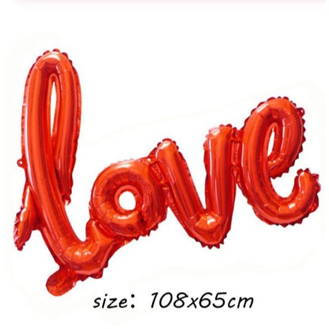 Ballon LOVE ,mariage ,saint valentin 