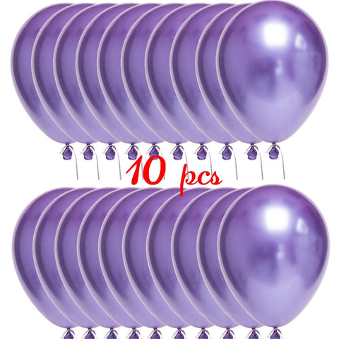 Ballons métallic viollet