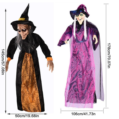 figurine halloween sorcière animée